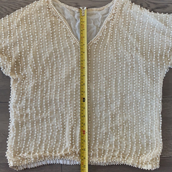 Vintage pearl top long sleeve shirt o/s - Picture 11 of 15